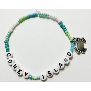 Taylor Swift Eras Tour Friendship Bracelet Coney Island Evermore w/ Charm
